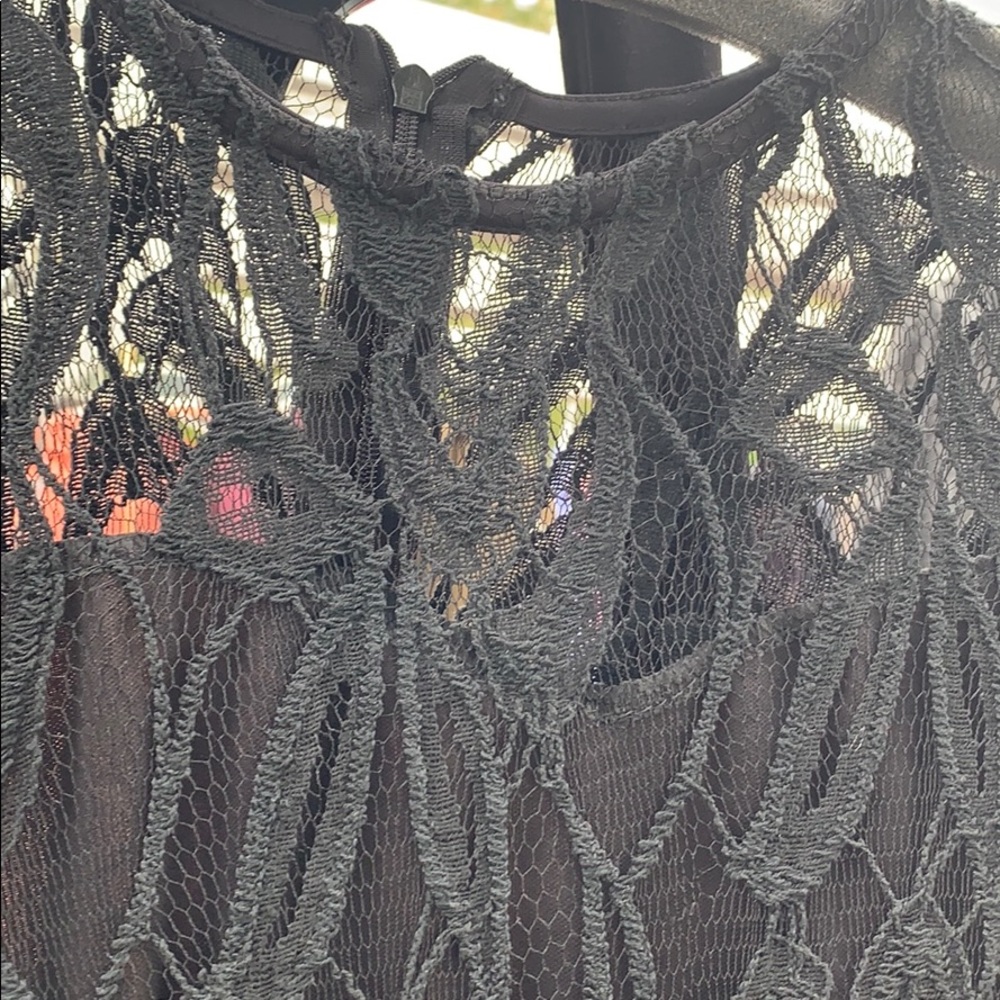 Black lace romper